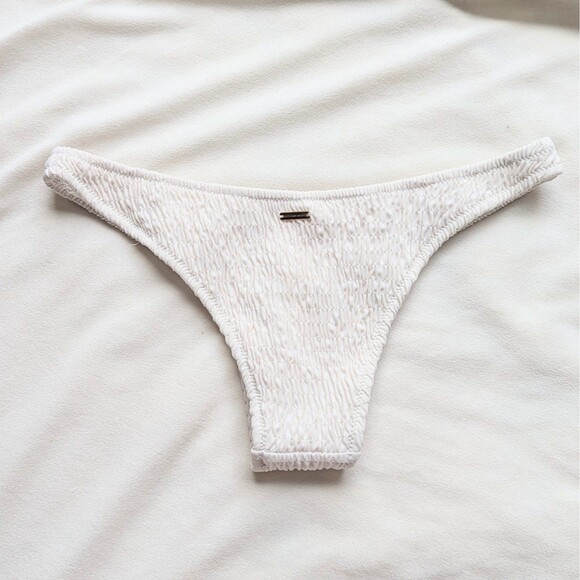 Victoria's Secret Swim Zuma Smocked Itsy Bottom White - Picture 3 of 4